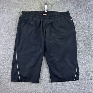 Nike Basketball Shorts Mens XL Black Mesh Athletic Gym Training 370910-010 17”